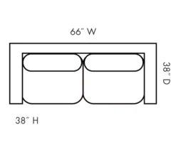Pindall Brown Loveseat -COSCO Store 810324009 5