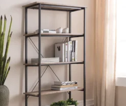 Real Living Rustic 5-Shelf Bookcase -COSCO Store 810343917 2