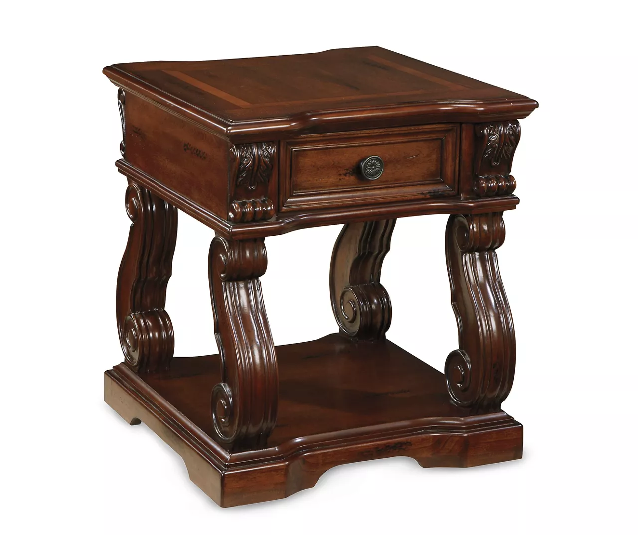 Alymere Rustic Brown End Table 3 Alymere Rustic Brown End Table
