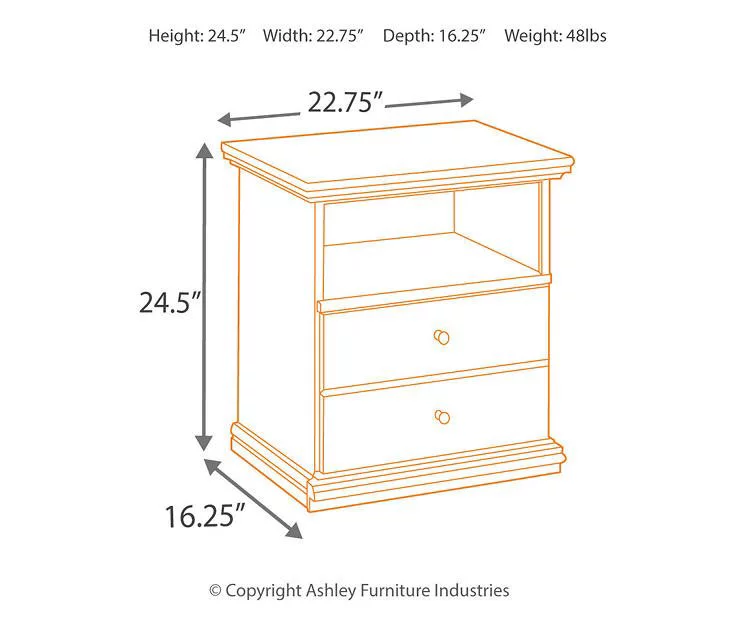 Maribel Black Nightstand 8 Maribel Black Nightstand - Image 6