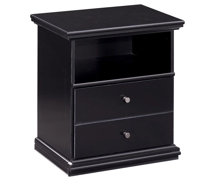 Maribel Black Nightstand 9 Maribel Black Nightstand - Image 7