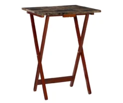 Williams 4-Piece Faux Marble Tray Table Set 17 Williams 4-Piece Faux Marble Tray Table Set -COSCO Store 810386282 A0 2