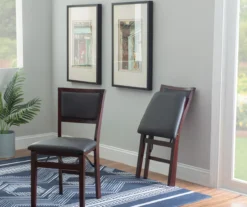 Brown Classic Open Back Folding Chairs, 2-Pack -COSCO Store 810389460 B0 2