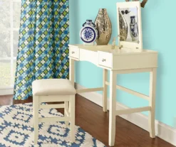 Caroline Cream Mirror Vanity Set With Stool 9 Caroline Cream Mirror Vanity Set With Stool -COSCO Store 810389506 5