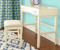 Caroline Cream Mirror Vanity Set With Stool 10 Caroline Cream Mirror Vanity Set With Stool -COSCO Store 810389506 6