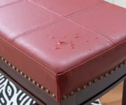 30" Brooke Red Saddle Barstool -COSCO Store 810389513 4