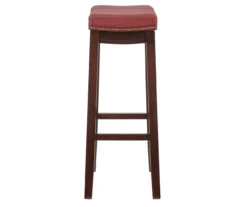 30" Brooke Red Saddle Barstool -COSCO Store 810389513 6