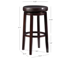 29" Clea Brown Pub Barstool 19 29" Clea Brown Pub Barstool -COSCO Store 810389527 A7