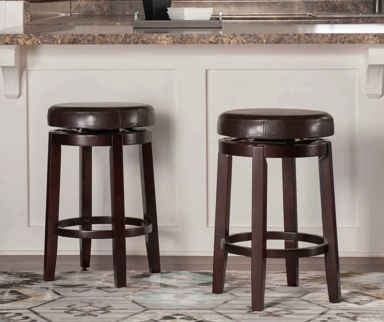 24" Clea Brown Counter Stool 8 24" Clea Brown Counter Stool - Image 6