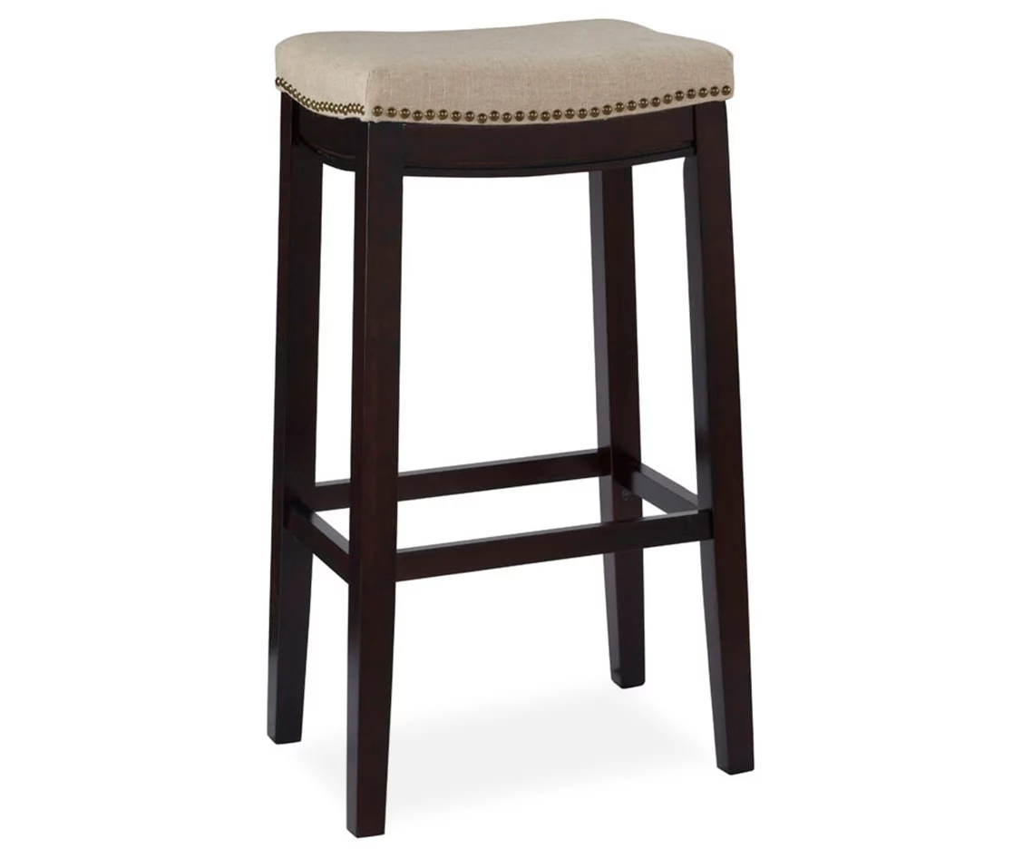 31" Clay Walnut Pub Barstool 3 31" Clay Walnut Pub Barstool
