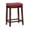 24" Brooke Red Saddle Counter Stool -COSCO Store 810389538 1