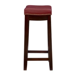 24" Brooke Red Saddle Counter Stool -COSCO Store 810389538 4