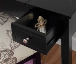 Black Butterfly Mirror Vanity Set With Stool -COSCO Store 810389539 B8 1