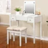 Butterfly Mirror Vanity Set With Stool 1 Butterfly Mirror Vanity Set With Stool -COSCO Store 810389543 1