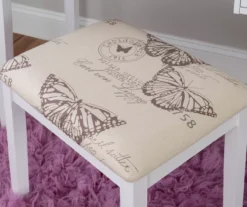 Butterfly Mirror Vanity Set With Stool -COSCO Store 810389543 A8 10