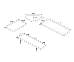 Brown PVC Cushion Set For Breakfast Nook -COSCO Store 810389545 A7