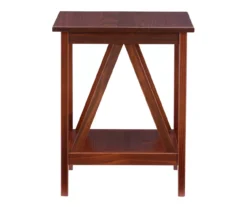 Rockford Antique Tobacco End Table 21 Rockford Antique Tobacco End Table -COSCO Store 810389562 A0 3