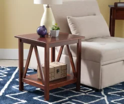 Rockford Antique Tobacco End Table 16 Rockford Antique Tobacco End Table -COSCO Store 810389562 B0 1
