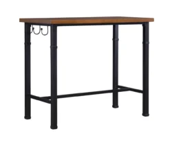 Luke Industrial 3-Piece Pub Table Set With Hooks -COSCO Store 810389576 A0 5