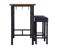 Luke Industrial 3-Piece Pub Table Set With Hooks -COSCO Store 810389576 A1 2