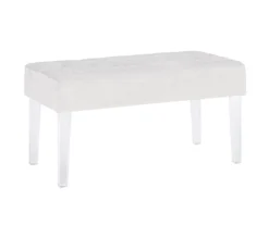 Marie Platinum Padded Glam Acrylic Bench -COSCO Store 810389624 A0 1