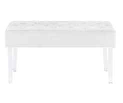Marie Platinum Padded Glam Acrylic Bench -COSCO Store 810389624 A0 2