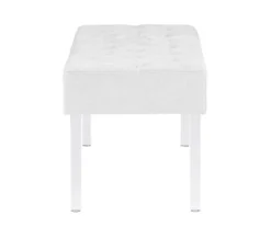 Marie Platinum Padded Glam Acrylic Bench -COSCO Store 810389624 A1