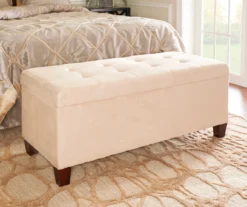 Erin Beige Padded Shoe Storage Ottoman 9 Erin Beige Padded Shoe Storage Ottoman -COSCO Store 810389630 3
