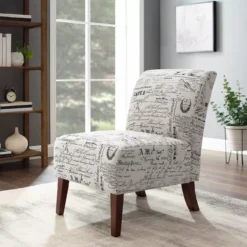 Shelby Script Armless Accent Chair -COSCO Store 810389655 2 2