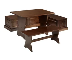 Cannon Walnut Backless Breakfast Nook -COSCO Store 810389665 A0 1