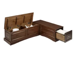 Cannon Walnut Backless Breakfast Nook -COSCO Store 810389665 A8 3