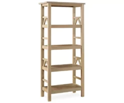 Rockford Rustic Gray 4-Shelf Bookcase