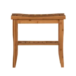 18" Pierce Bamboo Bathroom Stool -COSCO Store 810389685 3