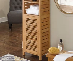 Pierce Bamboo 3-Shelf Tall Cabinet 24 Pierce Bamboo 3-Shelf Tall Cabinet -COSCO Store 810389688 3