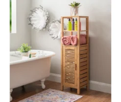 Pierce Bamboo 5-Shelf Mid Cabinet -COSCO Store 810389690 B0 1