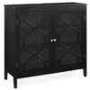 Ava Black Geometric 2-Door Cabinet 1 Ava Black Geometric 2-Door Cabinet -COSCO Store 810389696 3