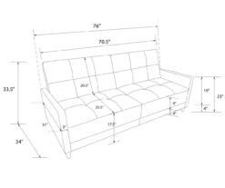 Ameriwood Avianna Coil Futon -COSCO Store 810405133 17