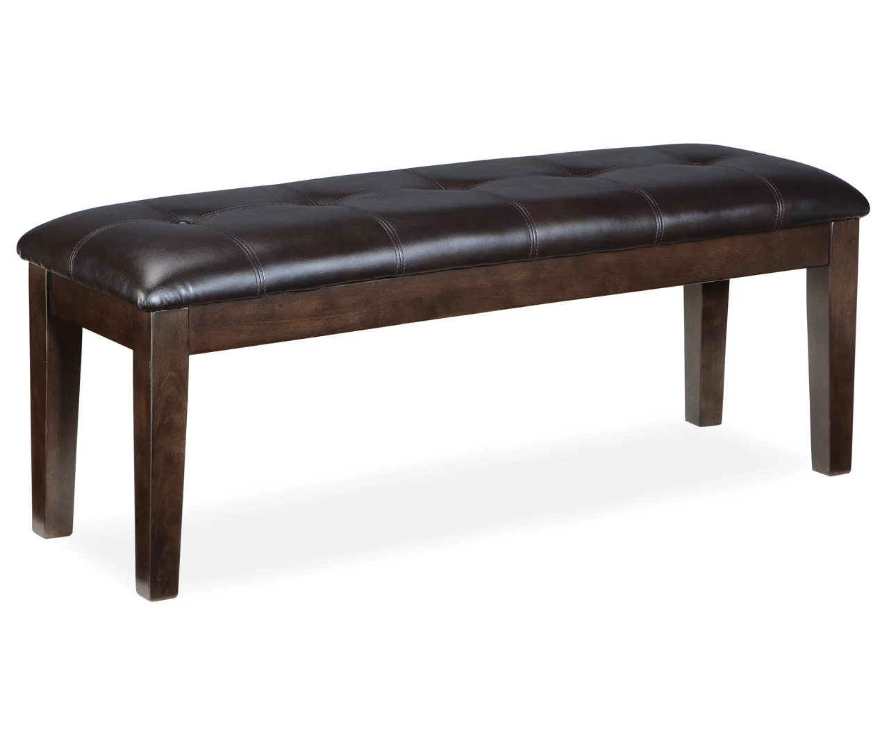 Haddigan Dark Brown Dining Bench 4 Haddigan Dark Brown Dining Bench - Image 2