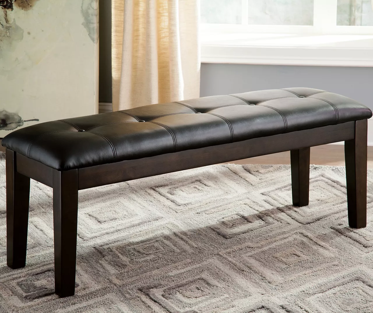 Haddigan Dark Brown Dining Bench 3 Haddigan Dark Brown Dining Bench