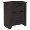 Brinxton Black 2-Drawer Nightstand -COSCO Store 810408994 1