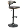 Bellatier Brown Low Back Adjustable Height Barstool -COSCO Store 810409020 4