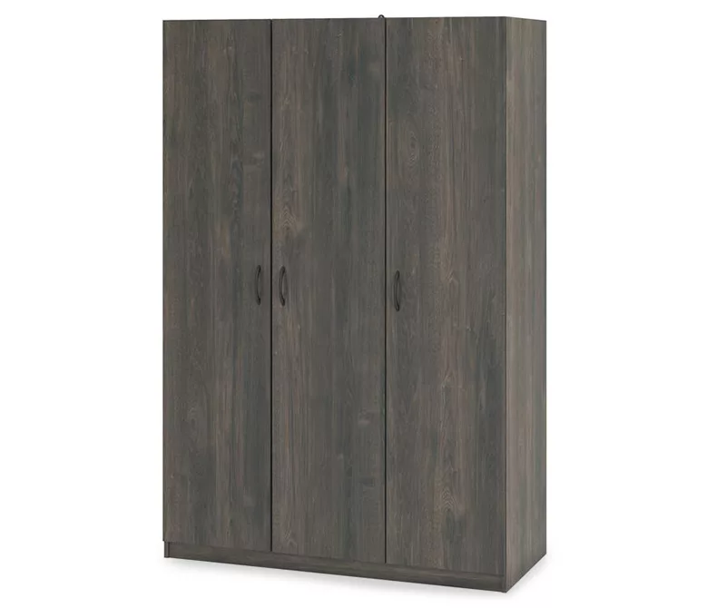 Rodeo Weathered Oak 3-Door Wardrobe 3 Rodeo Weathered Oak 3-Door Wardrobe
