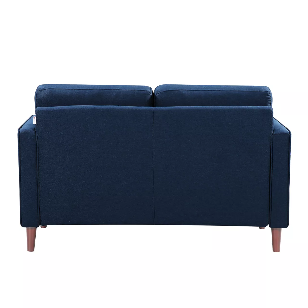 Lillith Navy Blue Mid-Century Loveseat 4 Lillith Navy Blue Mid-Century Loveseat - Image 3
