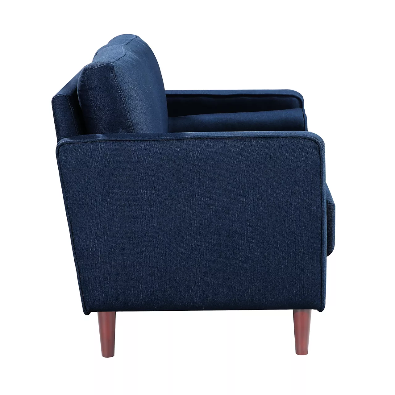 Lillith Navy Blue Mid-Century Loveseat 6 Lillith Navy Blue Mid-Century Loveseat - Image 5