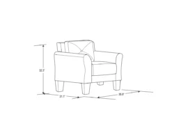 Hayward Upholstered Accent Chair 25 Hayward Upholstered Accent Chair -COSCO Store 810413820 11