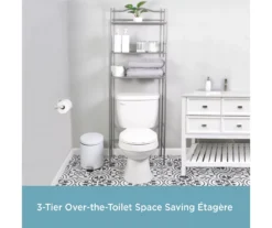 Polished Pewter Over-the-Toilet Space Saver -COSCO Store 810418048 A0 4