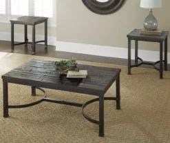 Ambrose Rustic Charcoal End Table -COSCO Store 810422848 810422849