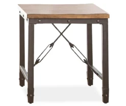 Ashford Wood & Metal End Table