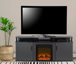63" Gray Electric Fireplace Console 9 63" Gray Electric Fireplace Console -COSCO Store 810434050 2