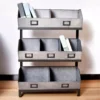 Galvanized Metal 3-Tier Storage Shelf -COSCO Store 810450734 1